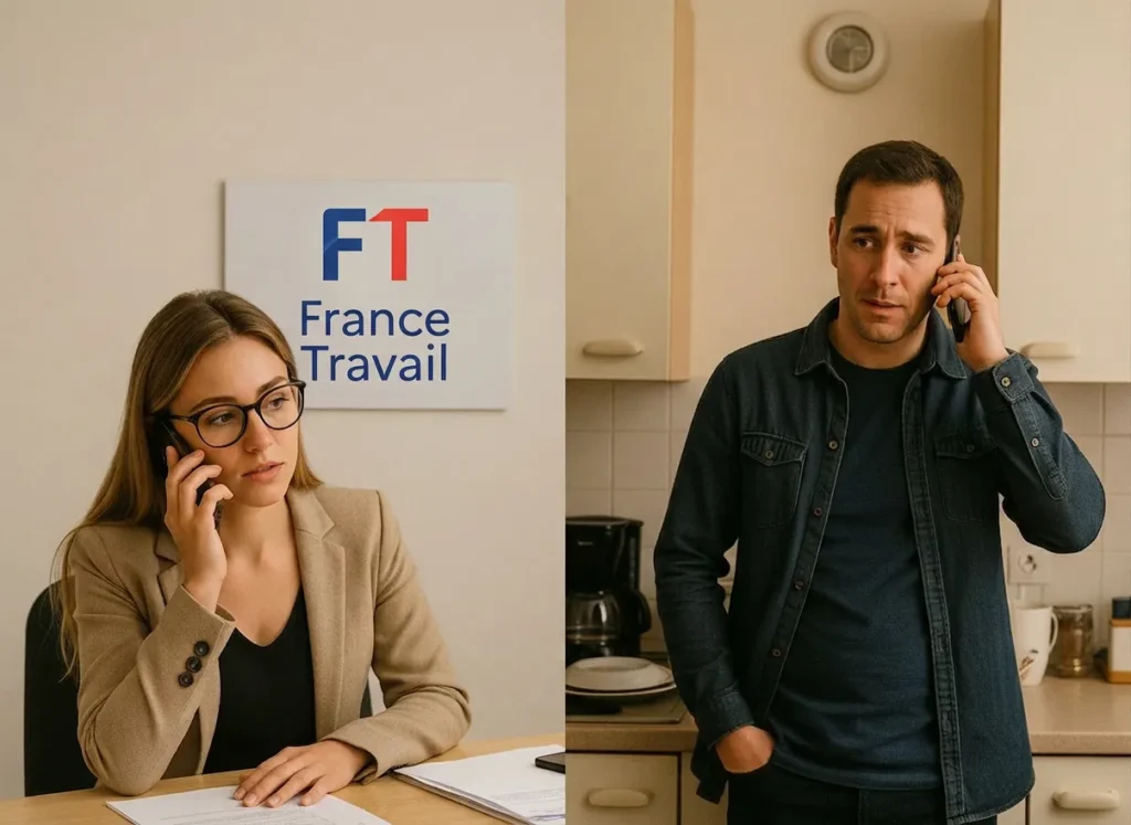 Murielle et Dan au téléphone