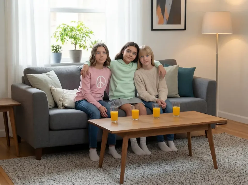 Roxanne, Alice et Léonie scellent un pacte secret.
Le ciel et la Terre se parlent - Roxanne - Pacte secret