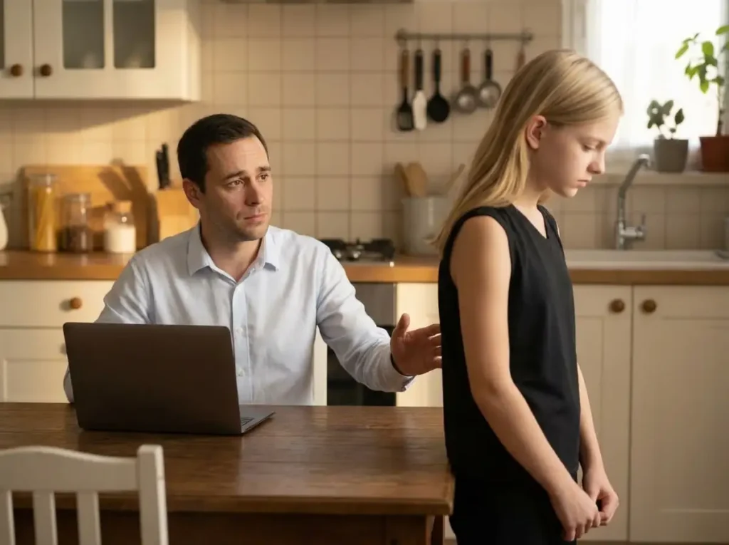 Le ciel et la Terre se parlent - Calie Aléïc invente une histoire pour tenter de réconcilier Calie avec son père. Cette histoire décrit une relation au bord de la rupture entre un père et sa fille.