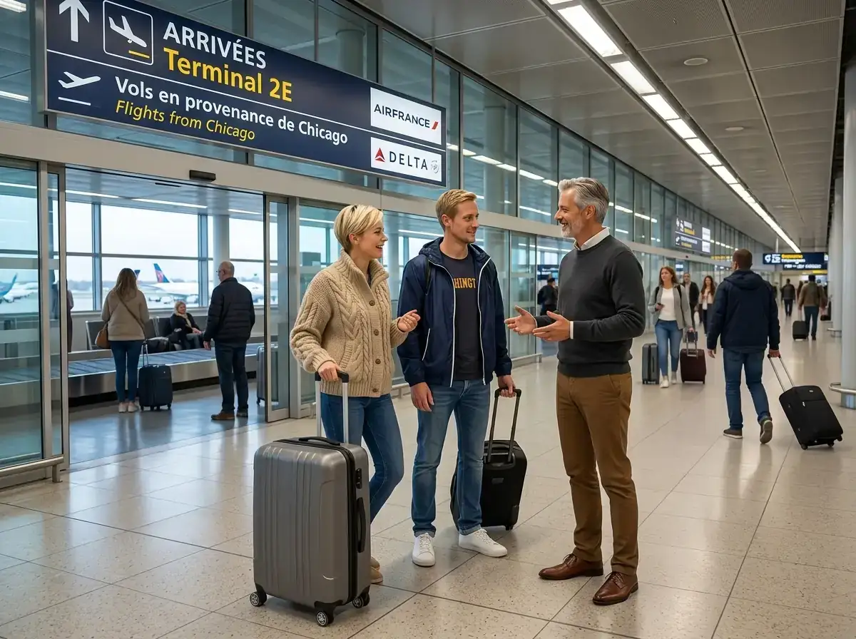 Arrivée à l'aéroport Roissy Charles de Gaulle