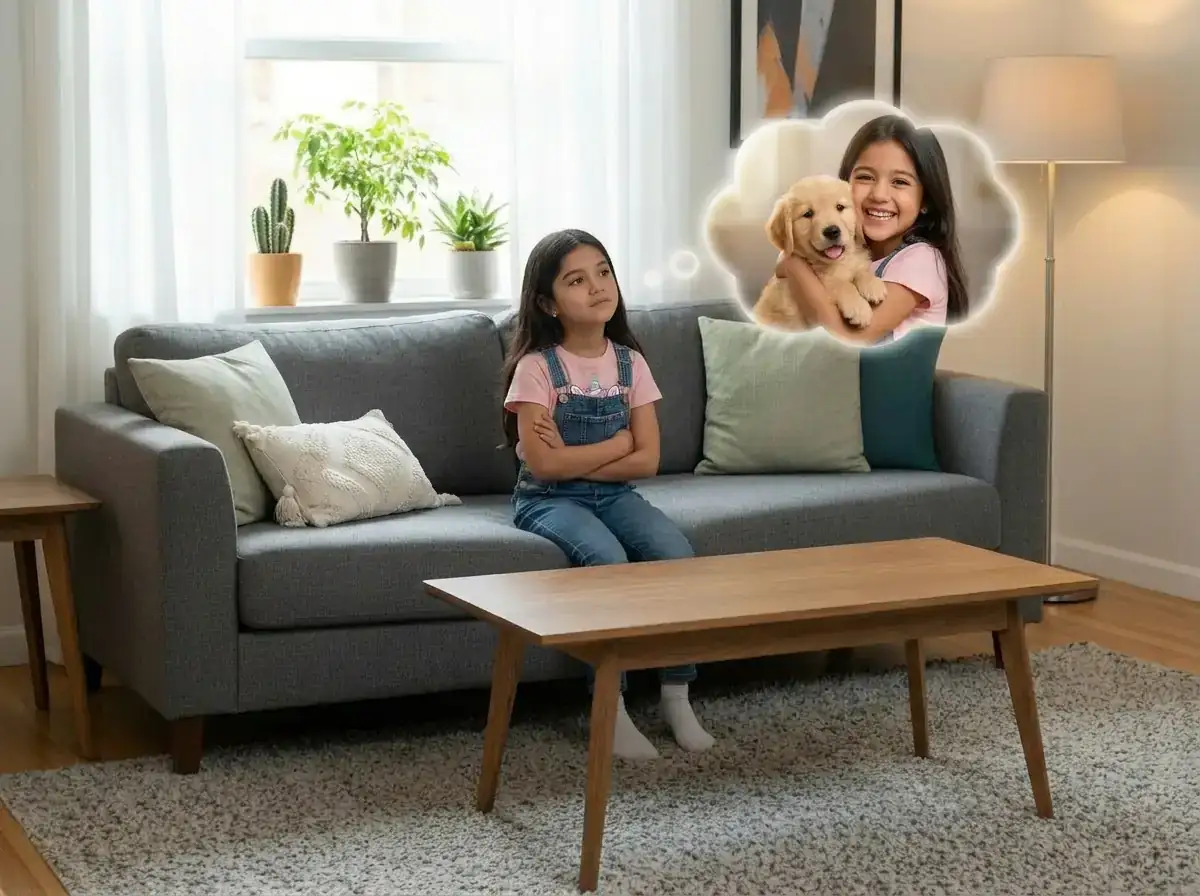 Néha rêve de posséder un petit chien.